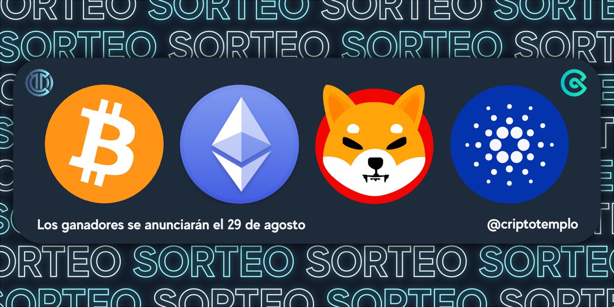 🔷🔶 SORTEO $100 🔶🔷

10 GANADORES ✅

Requisitos:
1⃣ Seguir a <a href="/CoinExSpanish/">CoinEx Spanish</a> y <a href="/criptotemplo/">CriptoTemplo #MEXC</a> 
2⃣ Dar ❤️ y 🔁 a este tweet
3⃣ Mencionar 3 amigos

#Bitcoin, Ethereum, Cardano, Shiba o cualquier otra criptomoneda💥💣