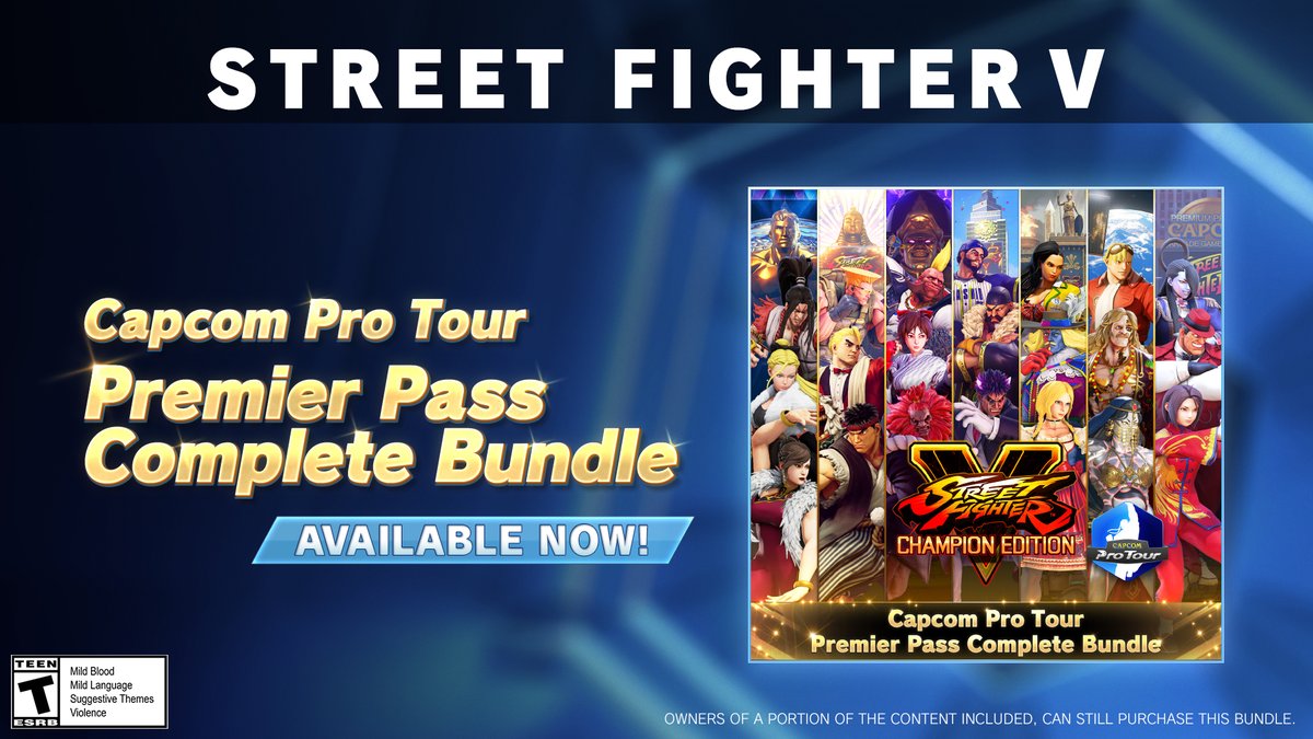 STREET FIGHTER V – Capcom Pro Tour Premier Pass Complete Bundle