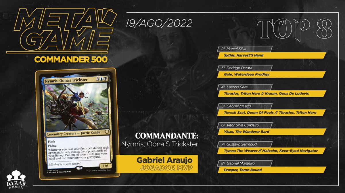 bazardebagda's tweet photo. Que tal jogar um Commander 500 com a gente?
#metabazar https://t.co/vqmo6XUNc0