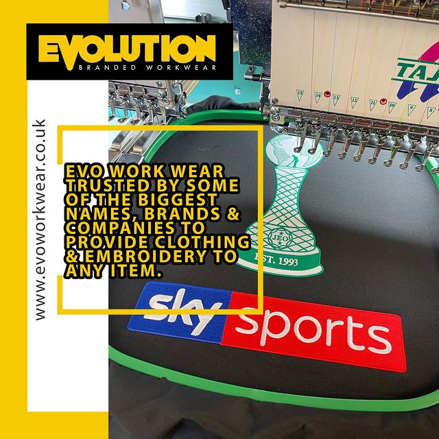 Evo Work Wear - Trusted by some of the biggest brands to provide the highest quality garments and embroidery. Get in touch with your requirements evoworkwear.co.uk