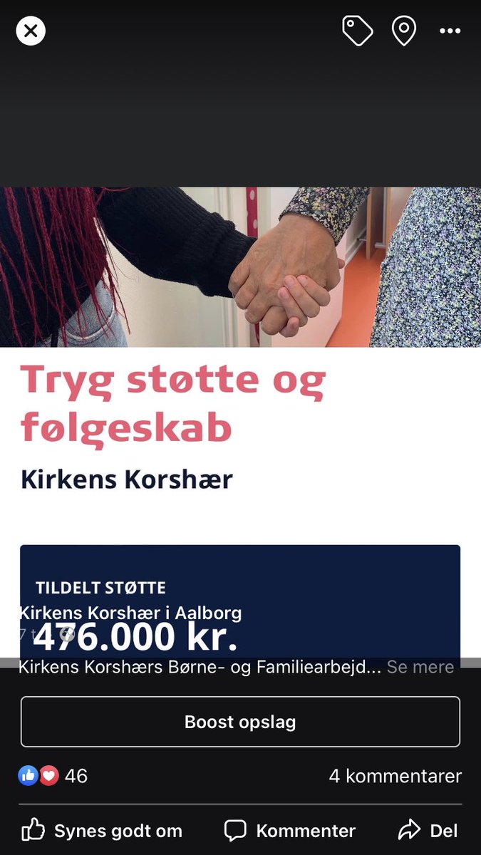 kkJonasJakobsen's tweet photo. Yes! Vores Børne- og Familiestøttende indsatser i #Aalborg, #Thisted, #Brønderslev og #Frederikshavn har fået en fantastisk donation på 476.000 kr fra @trygfonden, som skal understøtte vores tilbud om tryg støtte og følgeskab til familier i en udsat position 🙏 #dkpol #dksocial https://t.co/7jURoLhj3b
