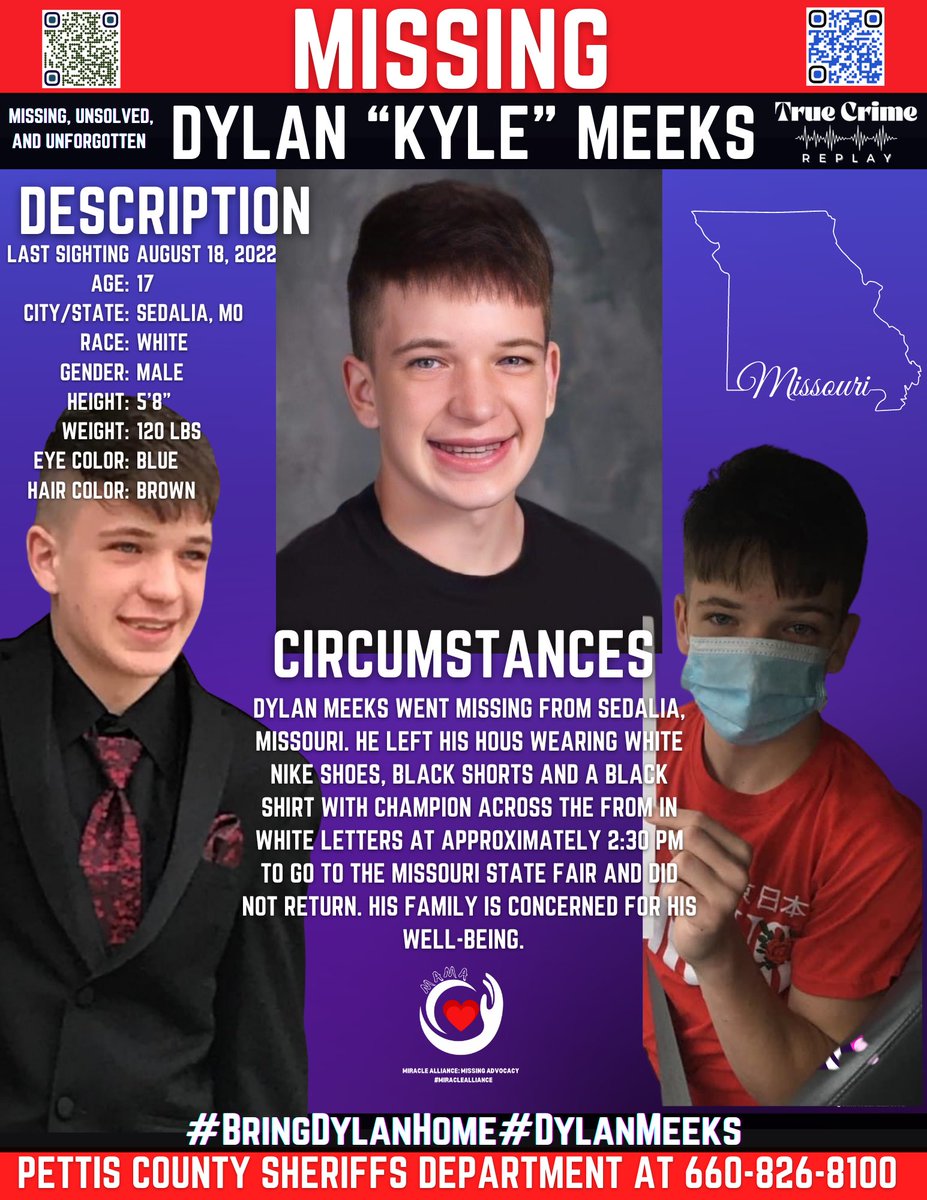 truecrimereplay's tweet photo. #MissingTeen #missing #DylanMeeks #BringDylanHome #missingalliance #truecrimereplay https://t.co/0h56JJKakp