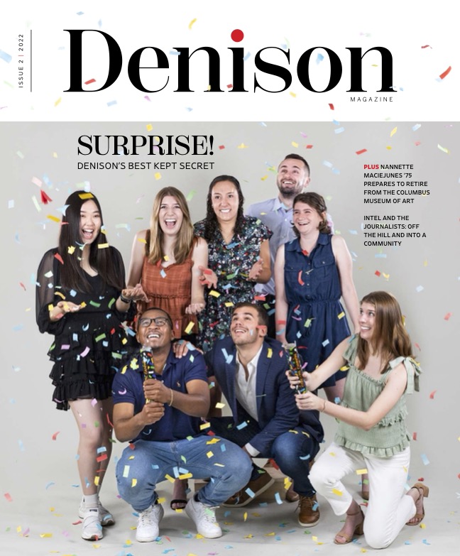 DenisonU's tweet photo. The latest issue of #DenisonMagazine is in the mail! Read the digital edition here: https://t.co/L0ij2Ohfez. #OnTheHill https://t.co/ngiM7lKBYD