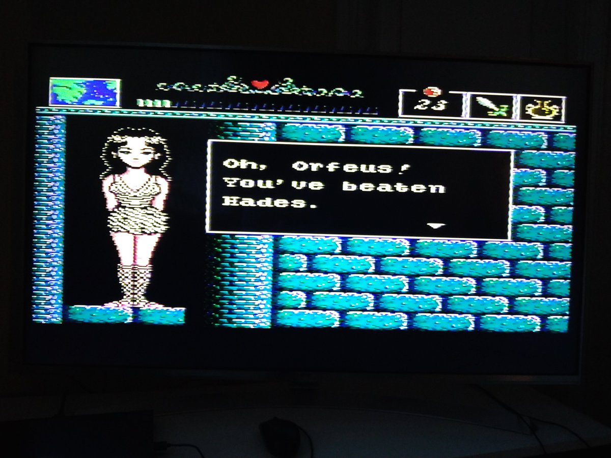 Ratsuankka's tweet photo. Zelda 2:sta selkeästi vaikutteita saanut seikkailupeli The Battle of Olympus läpäisty NES:llä. 🥳 https://t.co/ySwZUkxGDQ