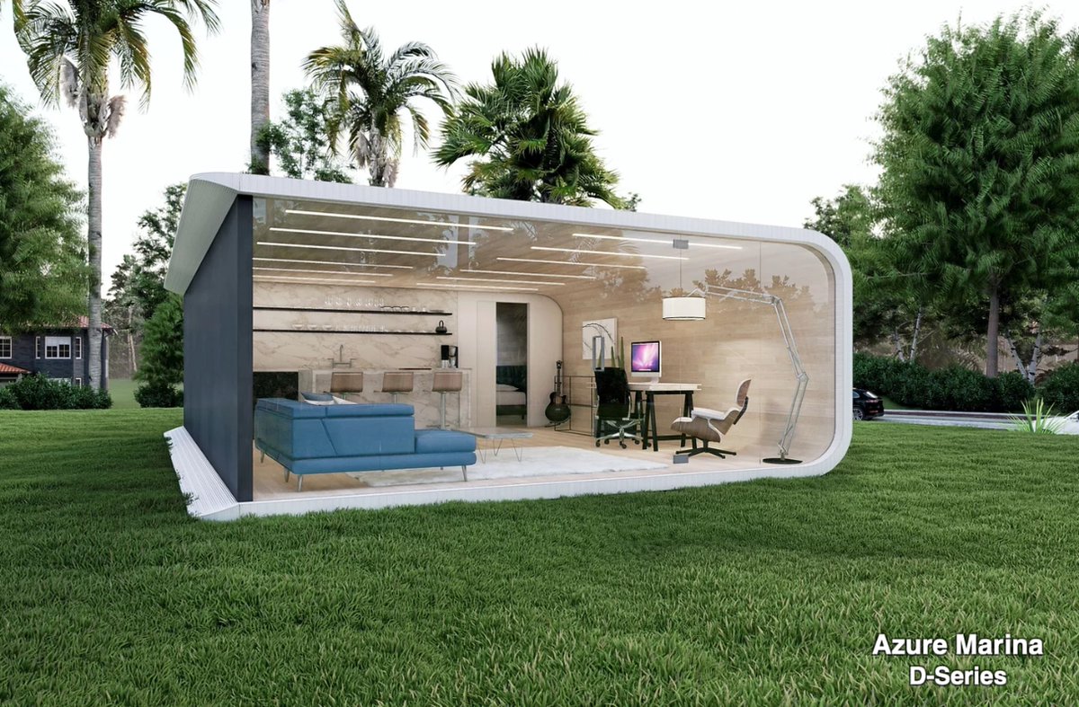 knbtech's tweet image. New at Kyle's Next Big Thing @azureprinthomes is 3d printing sustainable, eco-friendly tiny homes with recyclable materials. More here: 
kylesnextbigthing.com/2022/08/23/azu…