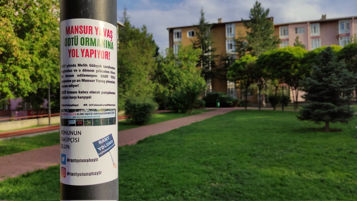 rantyolunahayir's tweet photo. 📍100. Yıl &amp; ODTÜ 

Rant Yolu'na karşı başlatılan çalışmalar doğrultusunda yapılan stickerlar ile seslendik. 

Mansur elini ODTÜ ormanından çek!
#RantYolunaHayır
#RantYolunaKarşıNöbetteyiz https://t.co/e38bBzzj8t