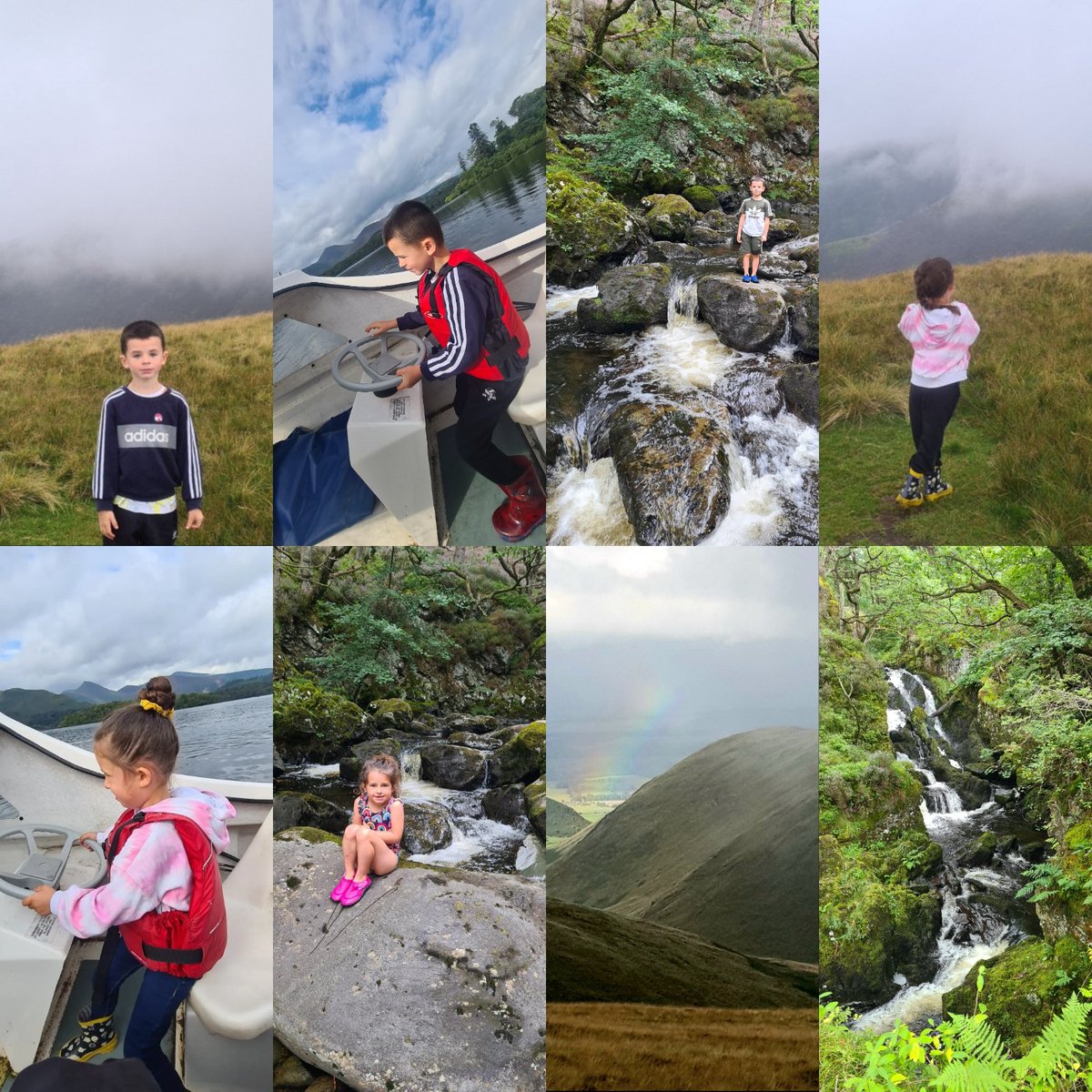Jeanetteconroy3's tweet photo. We've had a fun 4 days camping in the lakes! we walked 2,848ft to the top of Blencathra! we even got above the clouds ⛅️ seen the end of a rainbow  🌈 drove a boat around ullswater! Visited a puzzling place walked to Lodore falls @NYPSY3Elephants  @NYPSYr1Bears @Newyorkprimary https://t.co/WFkt31tcvU