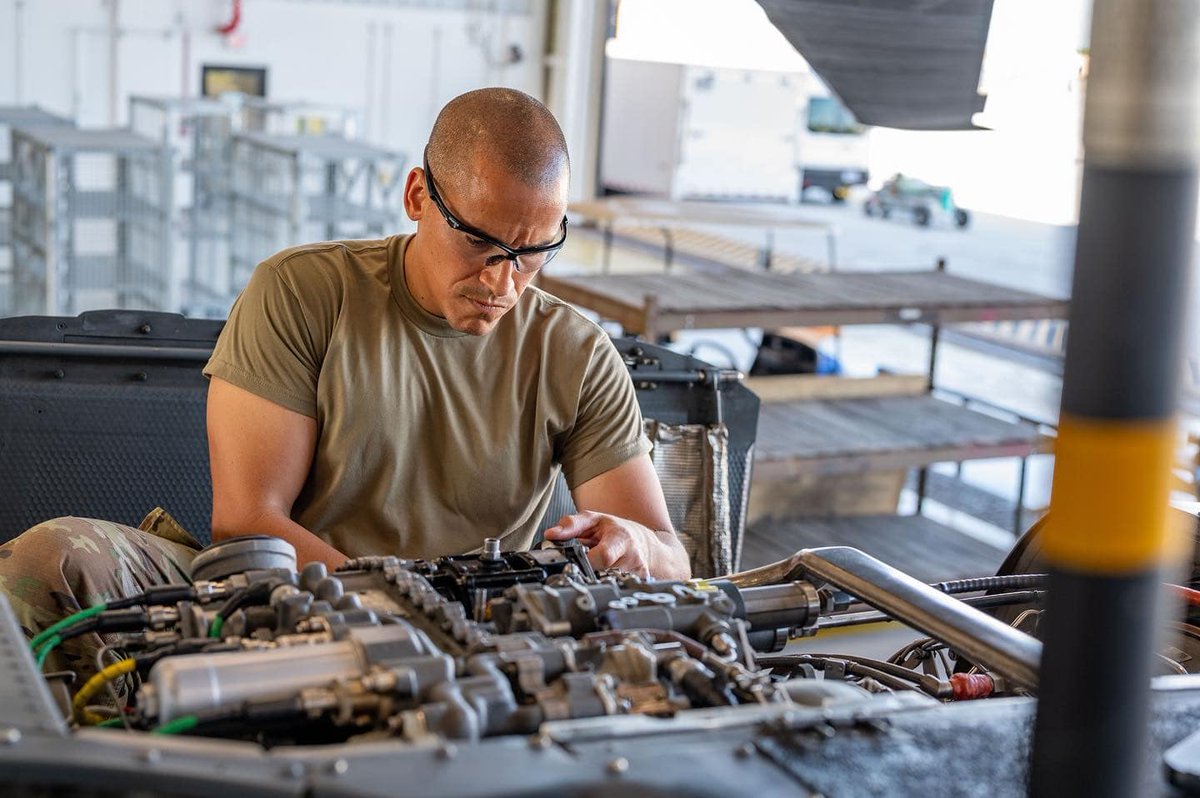 Staff Sgt. Ramon Otero, Engine Technician from the <a href="/920thRescueWing/">920th Rescue Wing</a>, changes an engine harness during a functional flight check of a HH-60G Pave Hawk helicopter, so it can be cleared for its next mission.
#ReserveCitizenAirmen | #ReserveReady | MSgt. Kelly Goonan