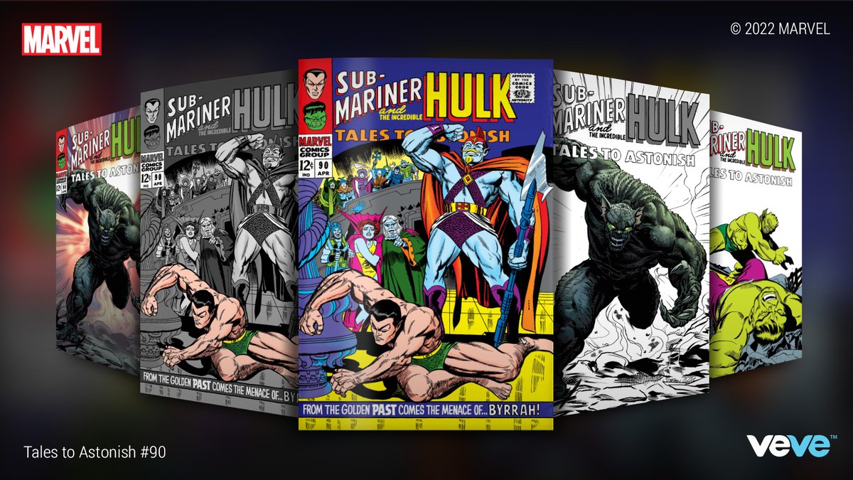 veve_official's tweet photo. The first appearance of the Abomination!

@Marvel’s Tales to Astonish #90 features VeVe-Exclusive Rare &amp; Ultra covers by @Stephen_Mooney and @frankmartinbox. Drops Thu, 25 Aug at 8 AM PT in blind box format.

#MARVELxVeVe https://t.co/DTTlUdBgl1