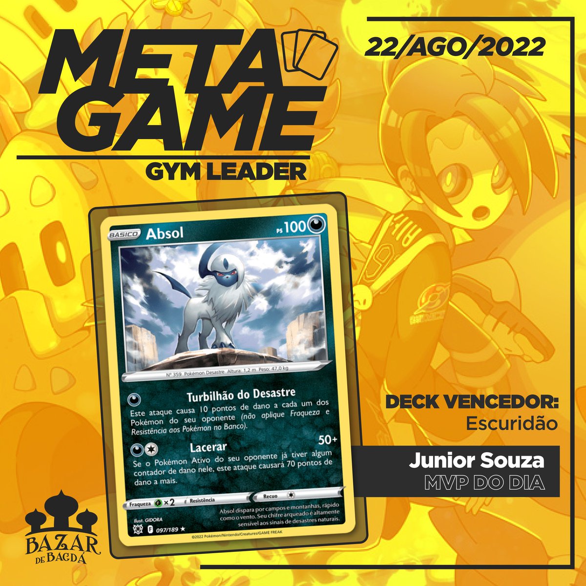 bazardebagda's tweet photo. Já conhece o Pokémon Gym Leader?
Vem jogar com a gente!!
#metabazar https://t.co/UACujzWjVq