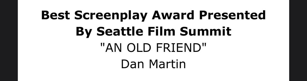 DanOnceWrote's tweet photo. “Some days, words are edible. Today I feel I could eat the world raw.”
I WON THE 2022 HOLLYSHORTS SCREENPLAY COMPETITION!!!
Time to make Calvin and William come to life! #AnOldFriend
@HollyShorts @Coverfly @PixarRecruiting https://t.co/rrSoJdGhF8