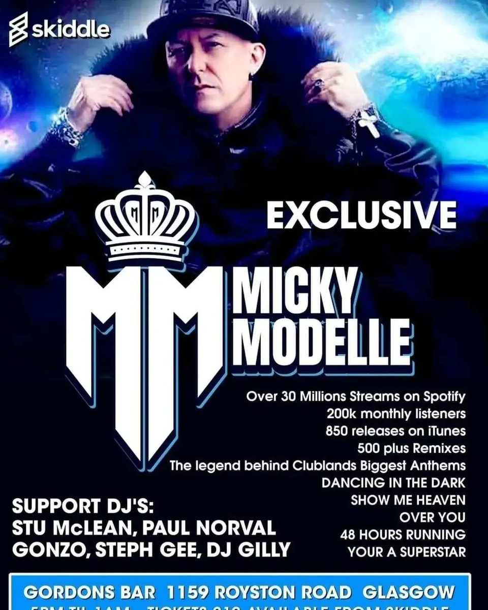 mickymodelle's tweet photo. This Weekend Newcastle Glasgow 2 Shows with Simone Denny
#MickyModelle #dancinginthedark #clublandevents #yourasuperstar #simonedenny #clubland #tourlife #djlife #djlifestyle https://t.co/y0X6vWikGi