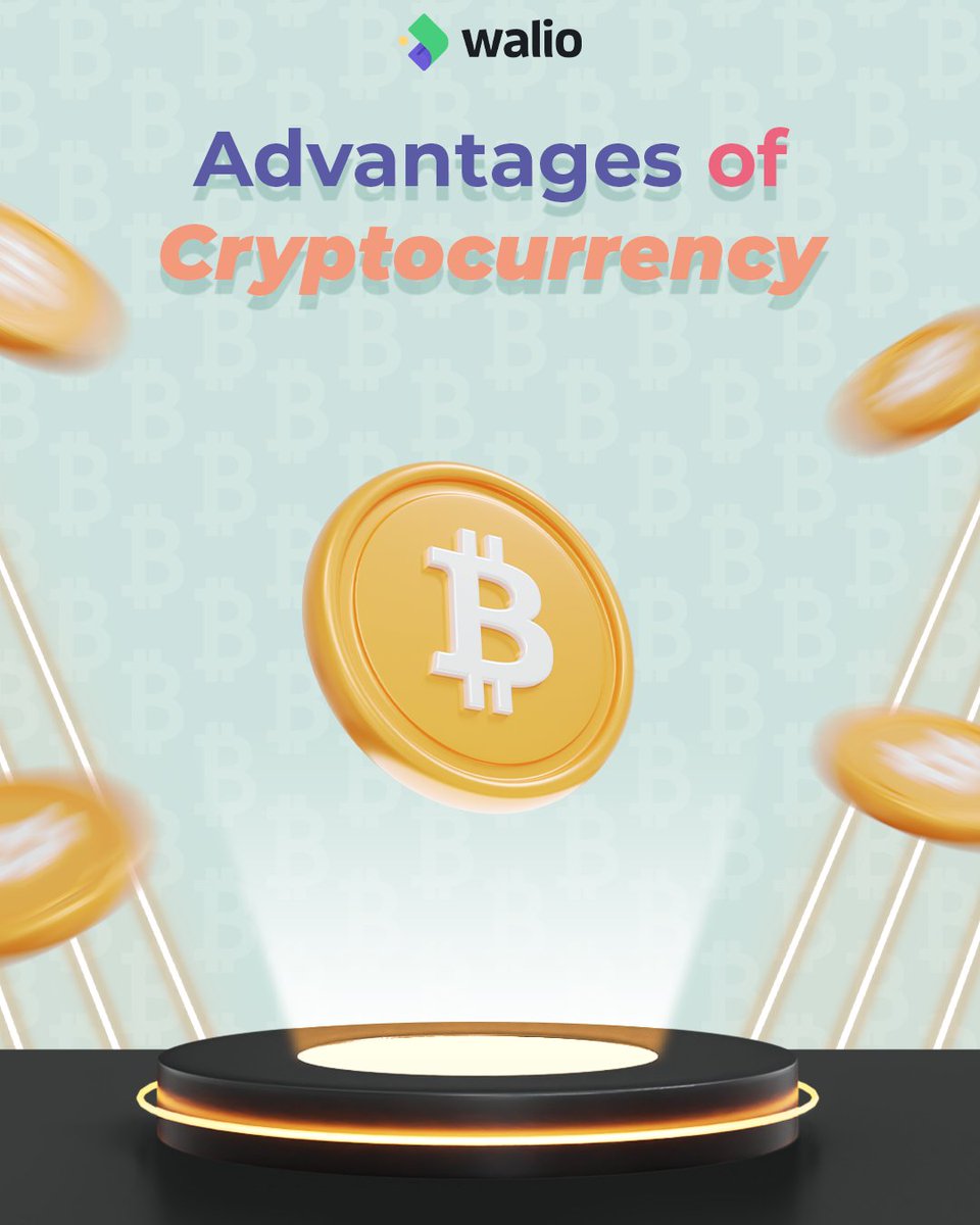 walio_official's tweet photo. Advantages of Cryptocurrency

📌Protection from inflation

Inflation has caused many currencies to urge their value to decline with time. At the time of its launch, almost every cryptocurrency is released with a tough and fast amount. 
👇

#Crypto #cryptocurrency https://t.co/NX3oqhmiLH