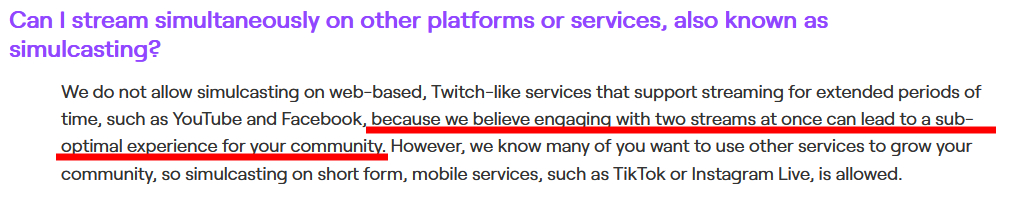 This is nonsense. It's dishonest. It's blatant insecurity. Affiliate/Partner is a trap on Twitch if you're a new creator taking content creation seriously.