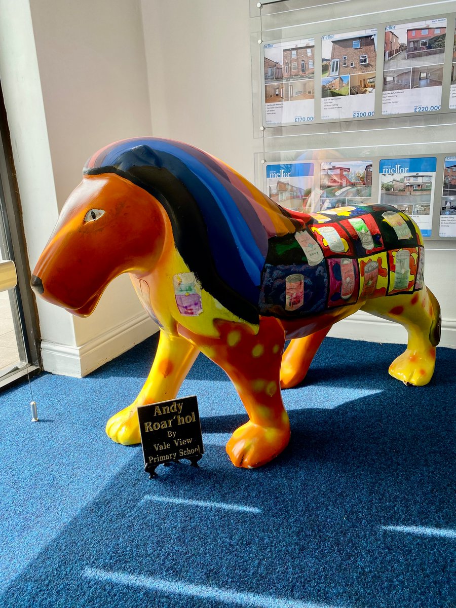 PostNewsGM's tweet photo. How would you like to own one of the ten beautiful #ReddishRoaring Lions?

Join us on Monday 5 September to see the lions all in one place and have the opportunity to bid on a lion to have at home/in your garden, or to donate on to a local school. Tickets:
https://t.co/YMaW2rm83G https://t.co/NEY8ojMtJo
