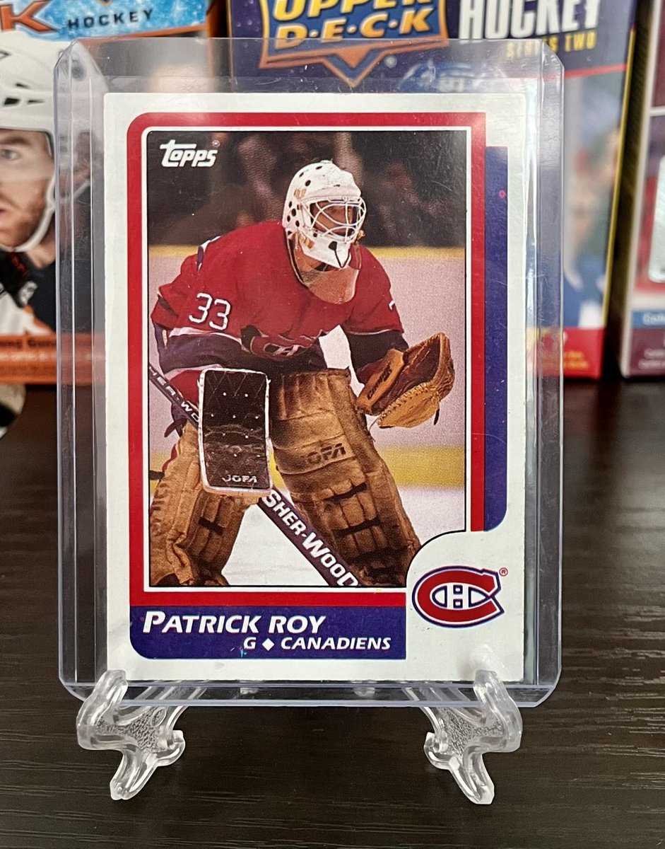 HobbyEliteTrade's tweet photo. A goalie who collects goalies. And this is a heck of a goalie for #TradeTuesday. @rbcardsny says St. Patrick was one of his faves growing up in the 90s. He swung a recent deal for this one and couldn't be happier to add it to the PC. #HobbyHEAT #TheHobby #whodoyoucollect #HEATfam https://t.co/aTuNkaMJIK
