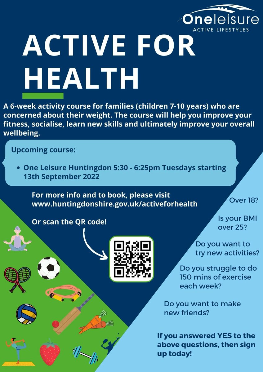 HDC_Active's tweet photo. We are excited to announce two NEW 6-week 'Active for Health' courses starting in September, but this time for Young People (11-16 years) and Families (with children 7-10 years)! 🍉🤸

For further information and to sign up, please click here: https://t.co/UyGh1KDFHP 

@huntsdc https://t.co/jPOnyS8fiI