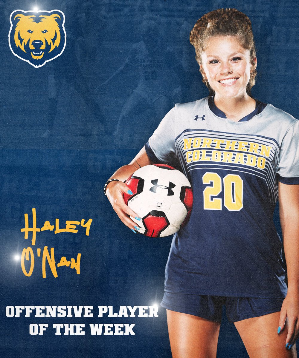 The Bears sweep the awards this week with Kaya Lindberg and <a href="/haleyonan/">Haley O'Nan</a> earning Big Sky Defensive and Offensive Player of the Week Honors!! 

#GetUpGreeley 🐻⚽️ #BigSkySoccer