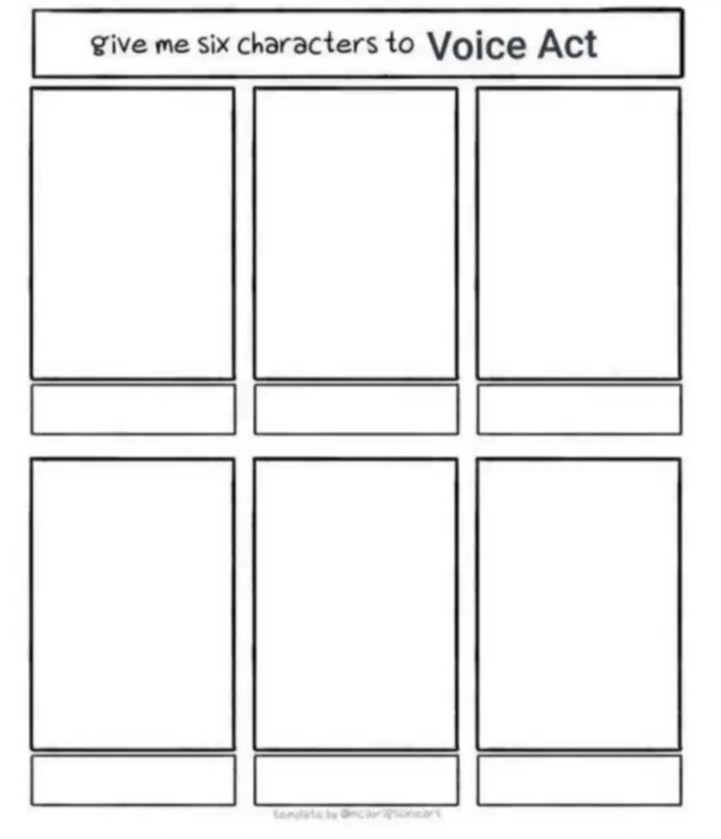 starwarrior64's tweet photo. Alright y'all it's been a while, but let's go for Round 2! #6characterchallenge #voiceacting https://t.co/VosbstneMD