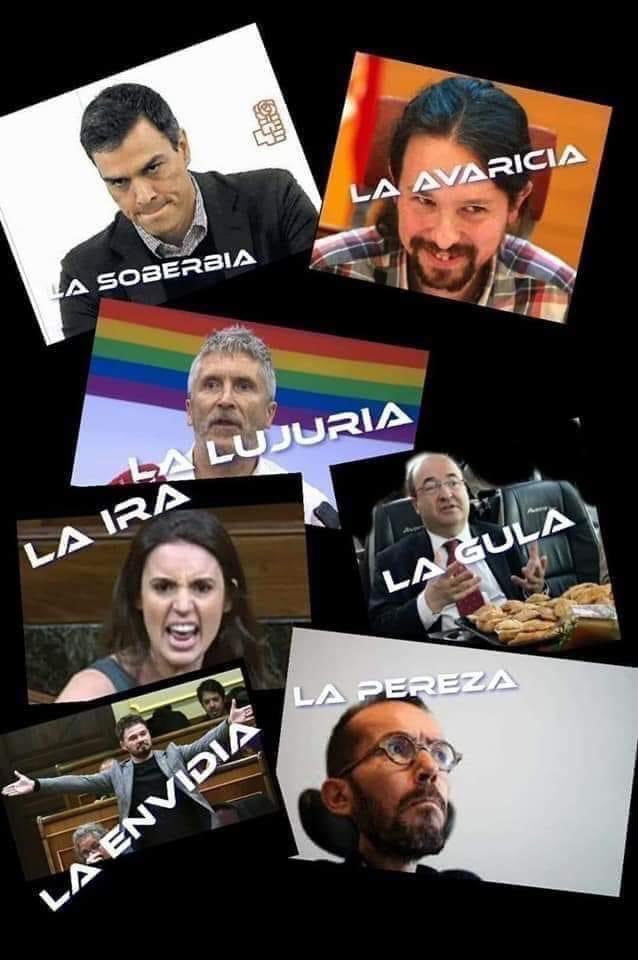 1905Civil's tweet photo. 🇪🇸Los 7 pecados capitales....🇪🇸 https://t.co/CrFkMS0JnM