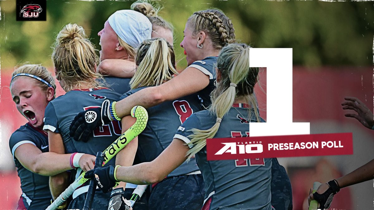 SJUHawks_FH's tweet photo. The Hawks are back atop the @atlantic10 Preseason Poll, while coming in 16th in the @NFHCA Division I Preseason Coaches Poll! #THWND https://t.co/g1xd6v3mtx