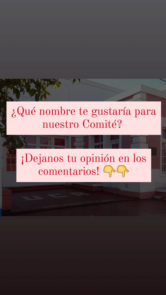 JRGralArenales's tweet photo. ¿Qué nombre te gustaría para nuestro Comité? 
¡Dejanos tu opinión en los comentarios! 👇 https://t.co/MGsT42tV4M