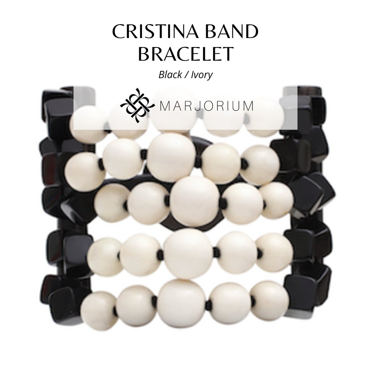 Marjorium features timeless jewelry that you will love! ❤️

This bracelet has 5 layers of black and ivory shaded horn.

Visit our website for more information!: loom.ly/TOwt3xc 💎

#fashion #jewelry #accessories #naturalelements #fashionaccessories #luxury <a href="/MarjorieRenner/">Marjorie Renner</a>