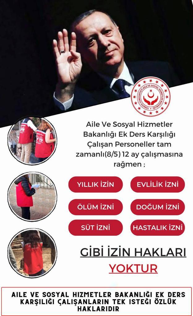 ailebirdernek's tweet photo. #AileBakanlığındaŞok
#EGMPromosyonuiptalEt
Sayın Devlet büyüklerimiz Aile Bakanlığında çalışan biz ek derslilerin çalışma şekli bakanımıza tam zamanlı olarak belirtilmemiş  eksik eksik yanlış anlatıldık lütfen birkez olsun bizi dinleyin
@RTErdogan
@deryayanikashb
@NumanKurtulmus https://t.co/NPzld1Vapa