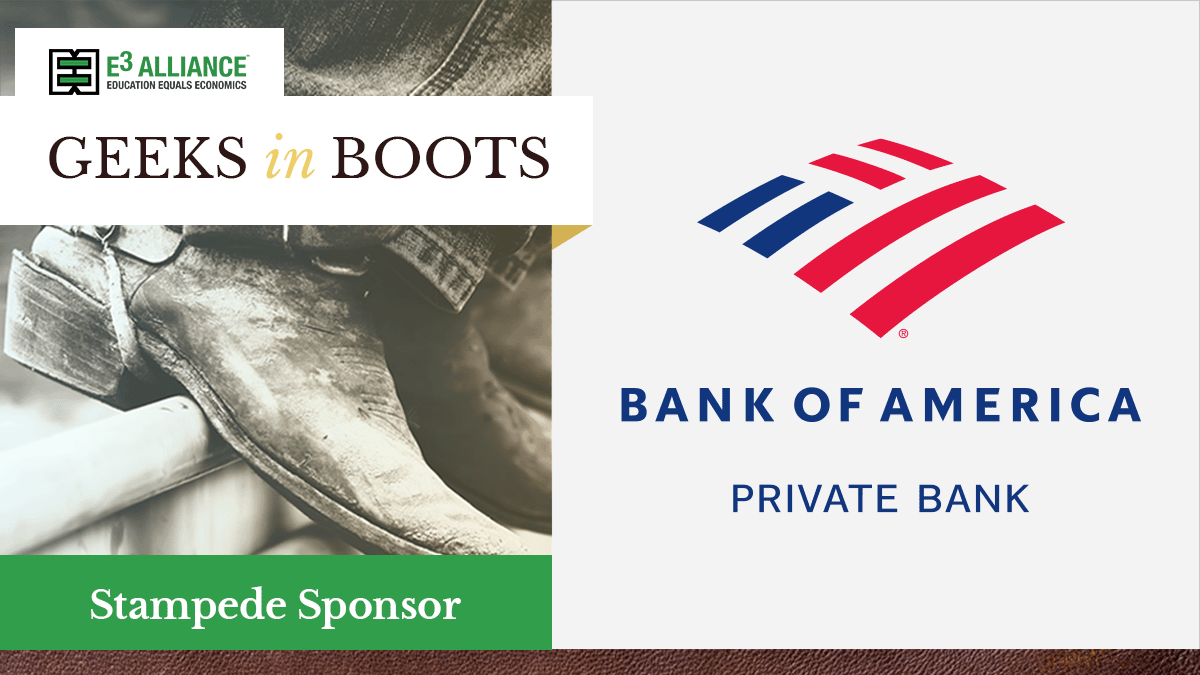 E3Alliance's tweet photo. Blazing a trail to our biggest celebration is Stampede sponsor @BankofAmerica! Thank you for your generosity, long-time support of our mission, and commitment to Central TX students. We invite the ATX community to join us: https://t.co/M3PFtw9WUH #CTXed #GeeksinBoots #e3alliance https://t.co/yFzX9t0R83