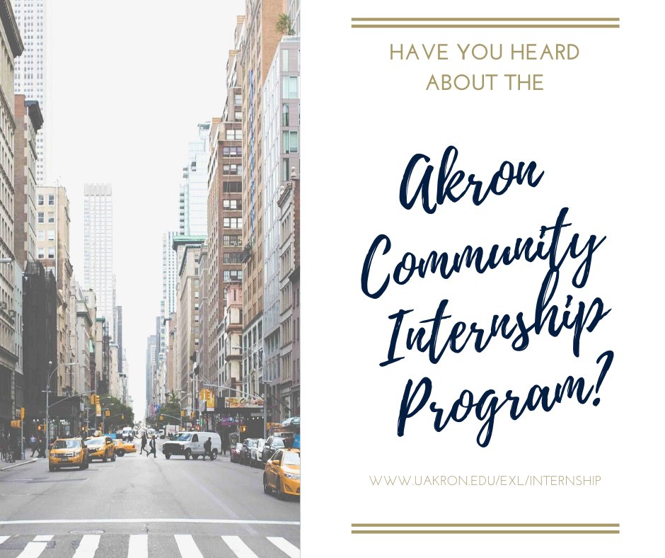 theEXLcenter's tweet photo. Don't forget to turn on post notifications for the latest updates on our Akron Community Internship Program #ACIP and other future events / programming. Don't hesitate to DM us with any questions‼️
https://t.co/P89QFPyoLL
💙💛💙💛💙💛💙💛💙💛
#EXLinAkron #UAkron #internships https://t.co/GmFDKrlhOv