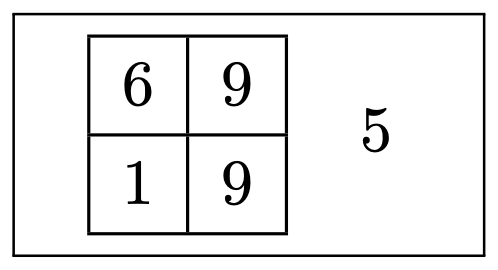 pragprog's tweet photo. Combine 1, 6, 9, 9 to make 5.

Add, subtract, multiply, divide and use parentheses. Use every digit once. 

No: exponentiation, modulo, logs, factorials, decimals, rotating nums (9s to make 6),  two digits together (1 and 4 aren't 14)

#PragProgBrainTeasers https://t.co/Q6AcuiNSyC