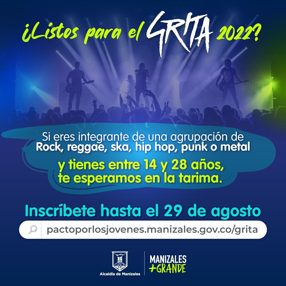#Grita 🎸
¡VOLVER fue POSIBLE! 💪 ¿Quién para armar el parche MÁS GRANDE de ROCK? 👩‍🎤 Nos merecemos regresar con toda la fuerza de un pogo y la libertad del reggae y el ska. 🥁

👉 Inscríbete: cutt.ly/FXDDZ8e