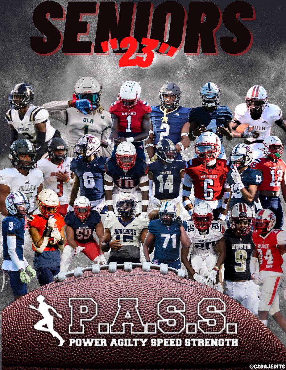 C_2DA_J's tweet photo. #TEAMPASS “2023” Class #LastRide @BigMike__50 @Tye_holsey3 @LatimerGeimere @2johnson_sean @ScarverAmir @Lockedownamir1 @todugbemi24 @jamar1jenkins @goff_z15 @CamWatts_6 @Joel_Reid23 @MideauIsaiah @k_jorian @RjCaffey  @NaesKnox @mathishaygood @PassFootball5 #C2DAJEdits https://t.co/A4QPe4Apws