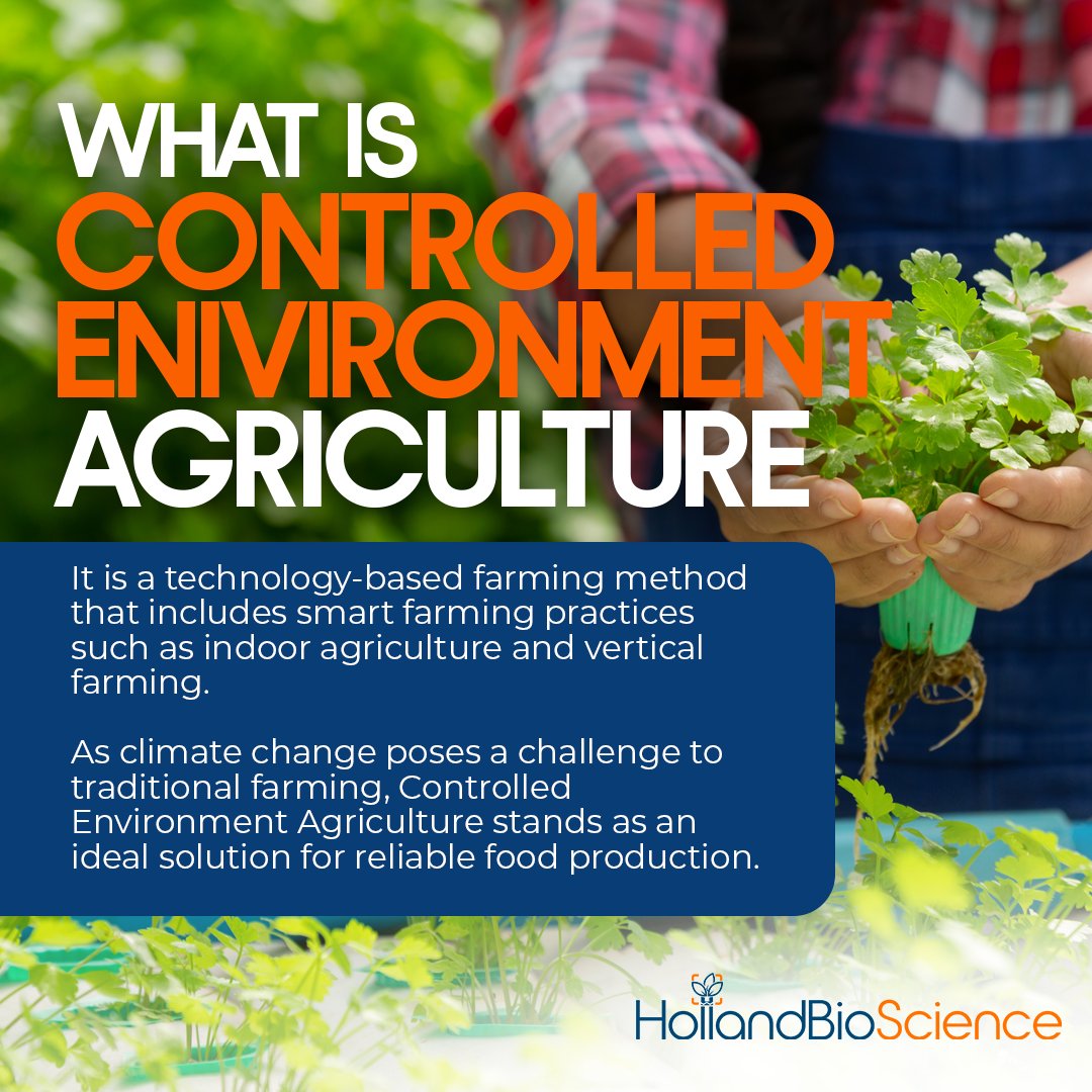 HollandBScience's tweet photo. With climate change making growing environments more unpredictable, there has been an uptrend in CEA to ensure food security.
Adapt new #FarmingTechnologies & step into the future of agriculture! https://t.co/cOw0oQXiip
#HollandBioScience #AgTech https://t.co/9BWDoteNhI