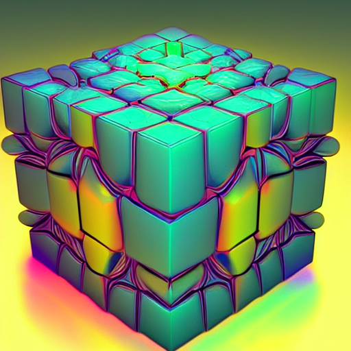 Jaraz_'s tweet photo. Made a collection of 25 AI generated cubes https://t.co/0UTdR9pBYu Initial price is .0007 ETH or ~$1. #NFTs #AI #AIart https://t.co/tVmJfs9ZDx