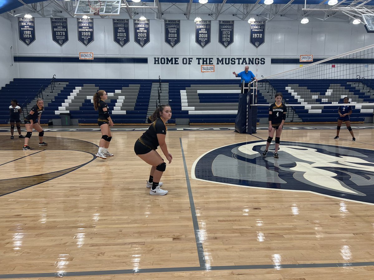 KMS Volleyball is on a roll! Congrats on your win against Moore!