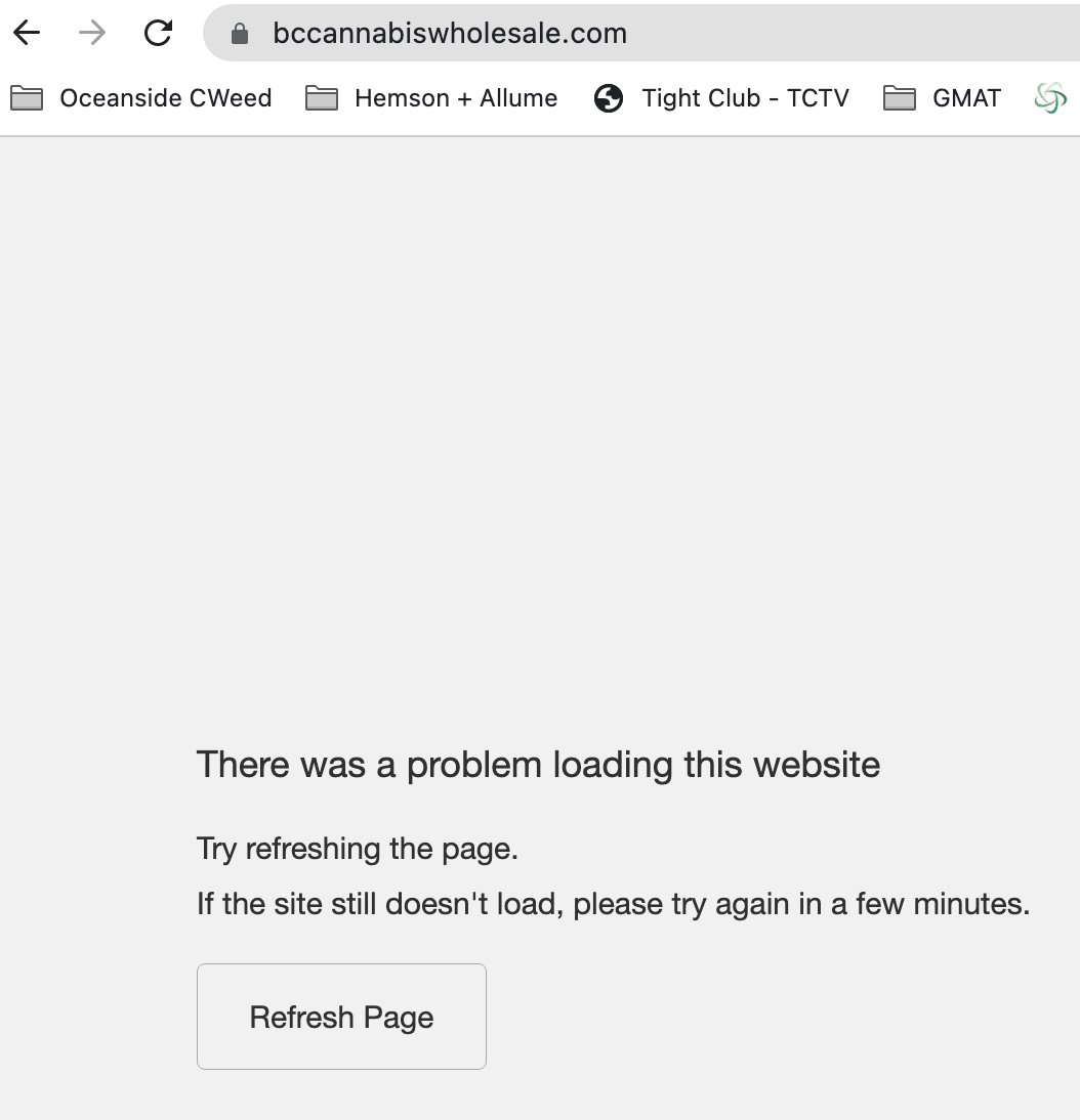 Yup, BC private cannabis retail stores no longer have access to the bccannabiswholesale site.  So we're unable to access information on products we carry or plan what our future inventory could be.  

These moves will support businesses like <a href="/Cannametrics_io/">Cannametrics_io</a> and direct delivery.