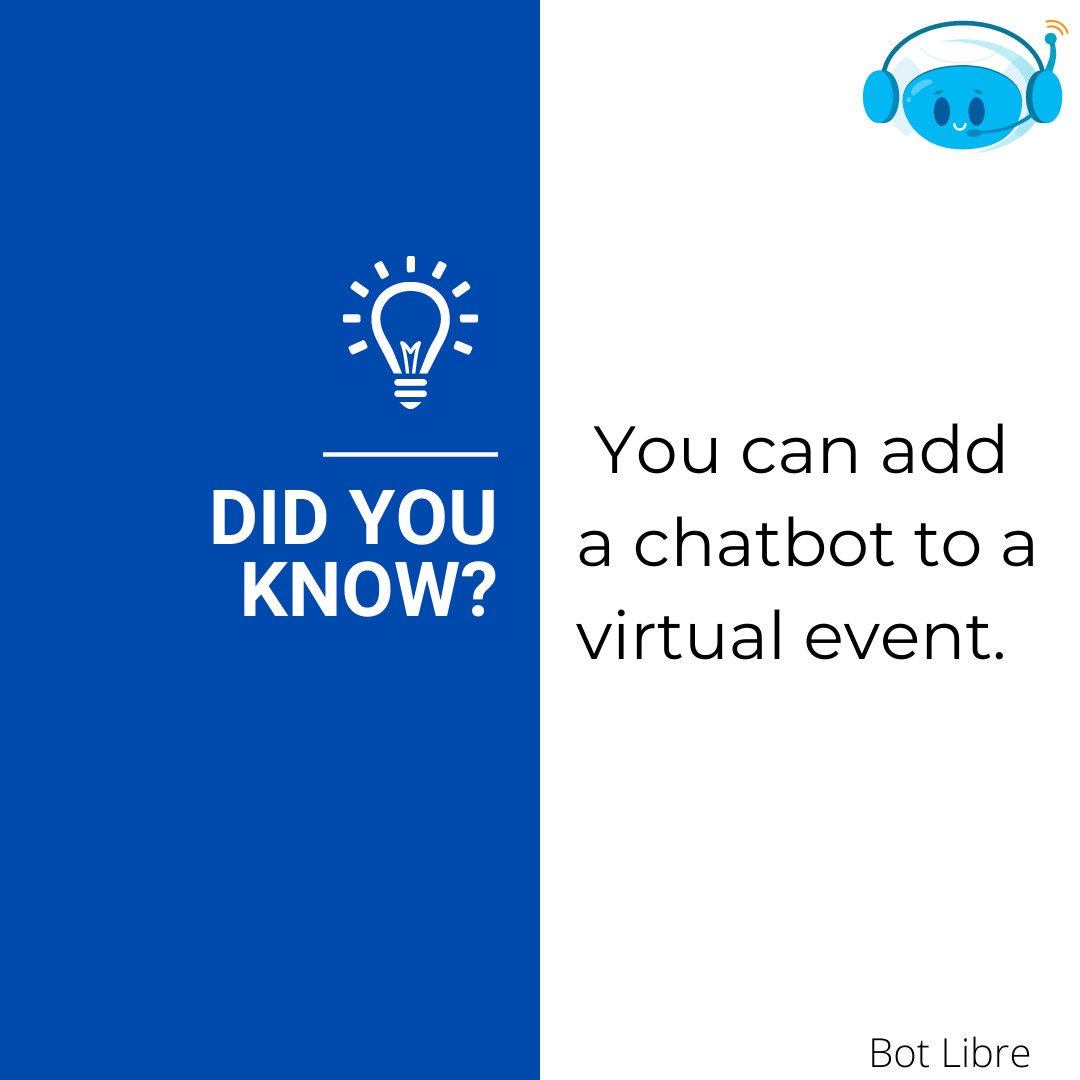 BOT_libre's tweet image. The open source chatbot and artificial intelligence platform for the metaverse.
#chatbot #chatbotexperts #chatbotdeveloper #botlibre #ai #virtualreality #VR #vrworld #mozillahubs #buildabot #abotforyourspace #AI #botlibre #ar #augmentedreality