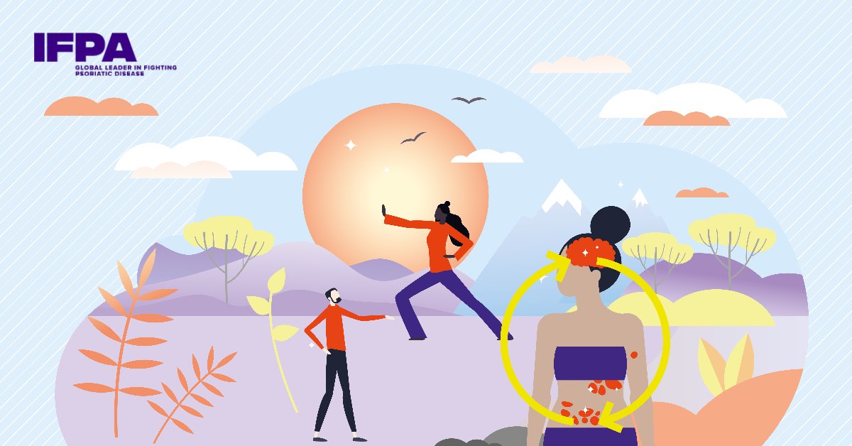funapapso's tweet photo. La #Psoriasis arrastra a las personas en la dirección equivocada cuando se trata de alcanzar un estado de bienestar mental. ¡Únete a la lucha contra la #Psoriasis!  postura sobre la #SaludMental y el bienestar#InsidePsoriaticDisease: Mental Health aquí: https://t.co/tr1ZoxJJRv https://t.co/kqr9ESrq5p