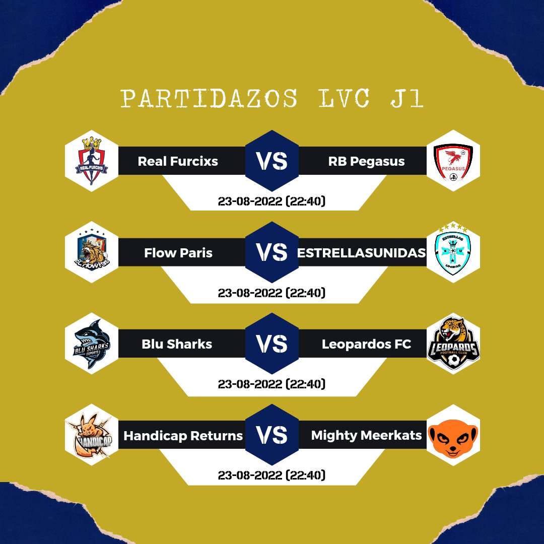 Éstos son las partidos destacados de la 1ra de la LVC Summer Cup

!!Suerte a todos los equipos!!