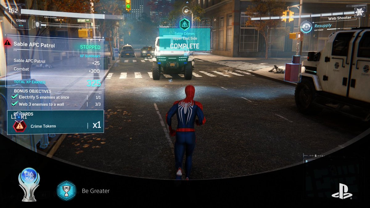 aced82's tweet photo. @PSACCESSFANS #SpiderManRemastered #SpiderManPS5 #insomniacgames Platinum number 9 almost in double figures! https://t.co/hDGgmDbkL5