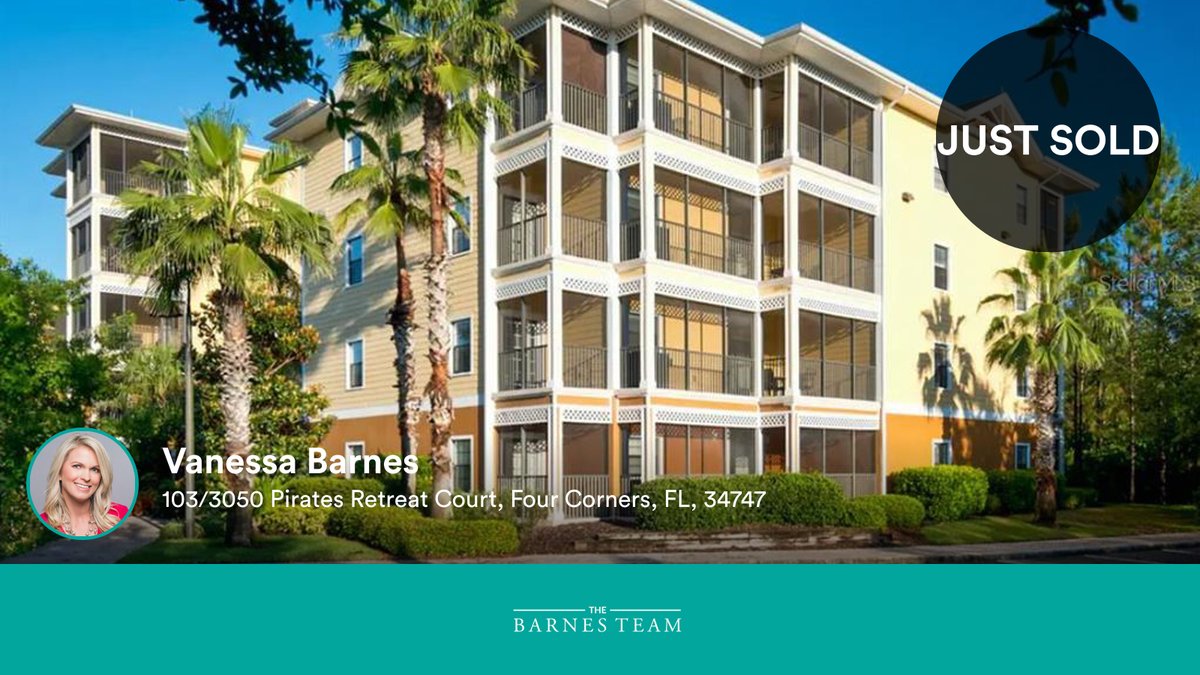 BarnesTeam's tweet photo. 🛌 3 🛀 2
📍 103/3050 Pirates Retreat Court, Four Corners, FL, 34747

Our team's latest sale on RateMyAgent
https://t.co/DjpIrx6EFc https://t.co/ySTcs10DIA