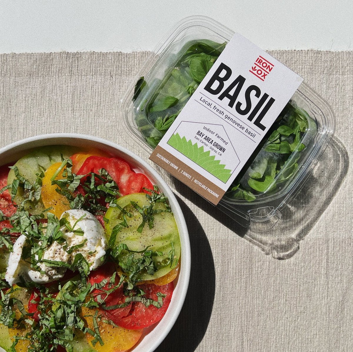 It’s Heirloom Tomato season 🍅

Get your Heirloom Tomatoes and Iron Ox Basil at <a href="/WholeFoods/">Whole Foods Market</a>.

Ingredients:
- Heirloom Tomatoes
- <a href="/bufcreamery/">būf CREAMERY</a> Burrata 
- <a href="/IronOxFarms/">Iron Ox</a> Basil
- Olive Oil and Balsamic Vinegar (or glaze) 
- Salt &amp; Pepper