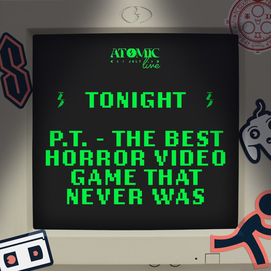 atomicjoltpod's tweet photo. Tonight! 7pm MST!

Join me as I watch playthrough and discuss the infamous, highly anticipated, Silent Hill “P.T.”. The best horror game that never was? I think so.

See you then. Link in bio 👀 ⚛️ ⚡️ 

—

#silenthill #silenthillpt #atomicjoltlive #atomicjoltpodcast https://t.co/v7k9Wx2vPY