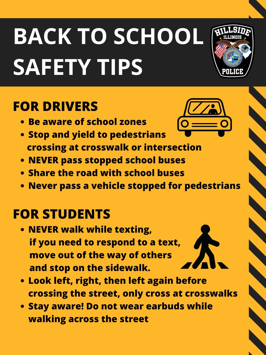 IT'S BACK-TO-SCHOOL TIME 🚌🚸

Join HPD as we encourage all residents to practice safe driving habits! Use extra caution when driving-in-and-round school zones and when operating near school buses. 
We're wishing everyone a safe and successful school year!