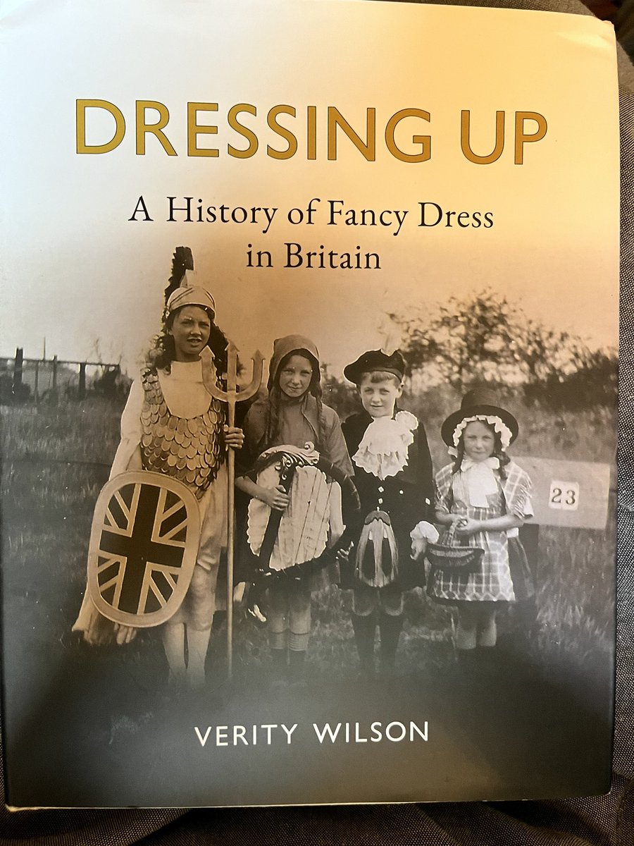 AnnebellaPollen's tweet photo. Newly out: Verity Wilson’s exciting new book, Dressing Up: A History of Fancy Dress in Britain, published by @reaktionbooks I’ve been looking forward to this for ages. First I’m savouring the images… Look at these men dressed as a 1920s council estate! https://t.co/9rpWJn32oA