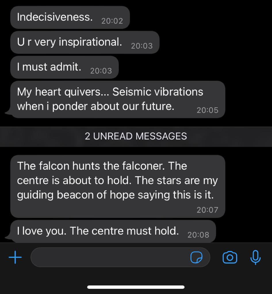 Gommiey_x's tweet photo. My girl has been in talking stages with this gent for two weeks  😭 Nka pitika hatshe personally because wtf ? 😂💀😭 https://t.co/vLKBp7qWnM