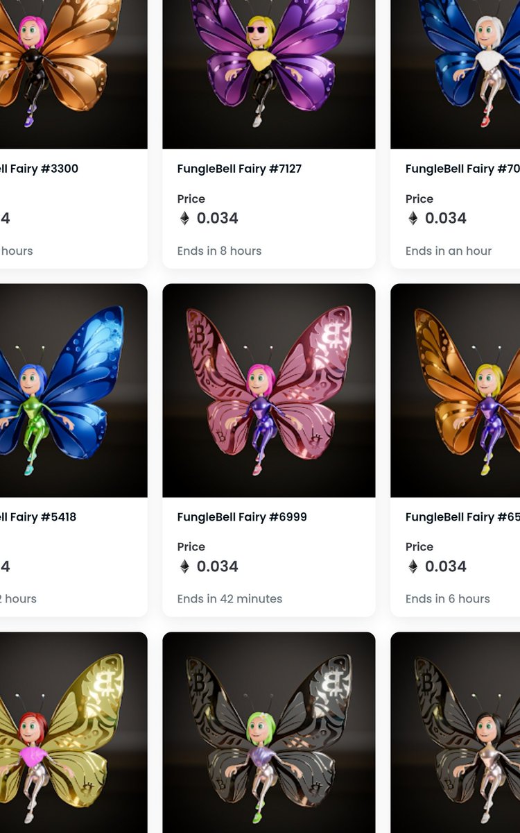 funglebell's tweet photo. FungleBells are 10,000 Unique Fairy's 🧚‍♀️ flying around the Ethereum Blockchain spreading their good luck and magical fairy dust ✨ by the Creater Family NFTKING available on @opensea https://t.co/HaQ5H2FeFj