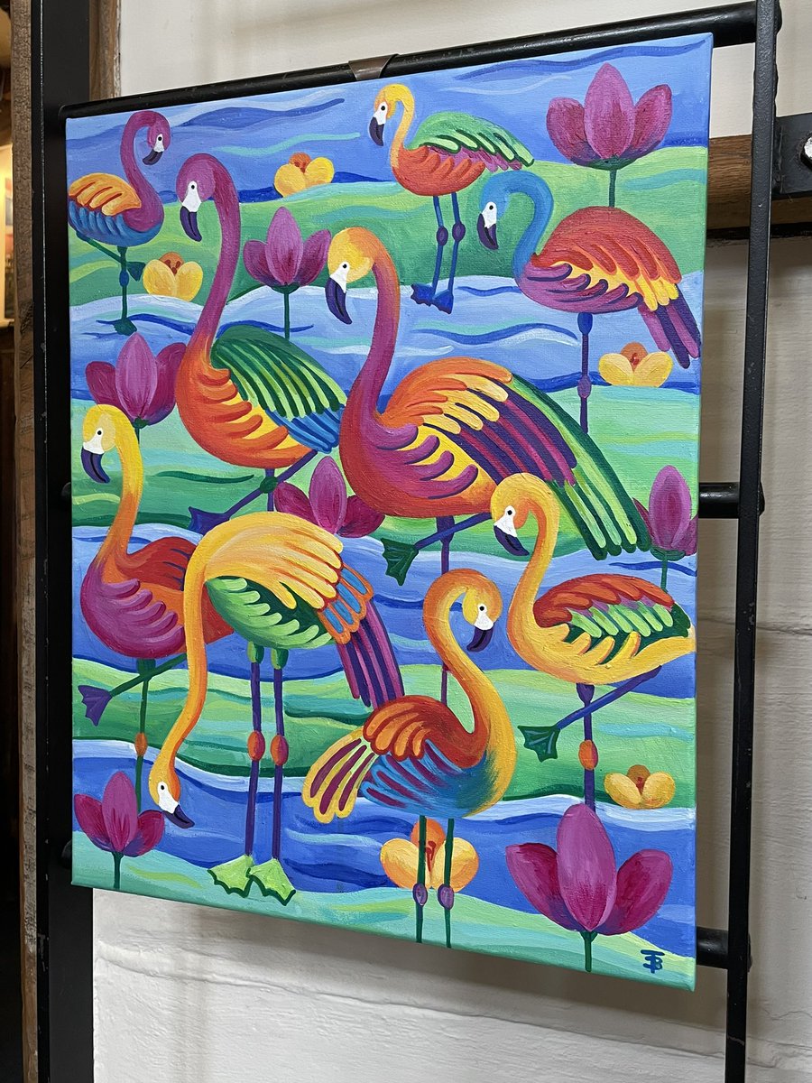 tiffanyjbudd's tweet photo. Thinking of maybe getting some jigsaws printed for sale at Christmas, of my painting ‘Fantasy Flamingoes’ What do you think? https://t.co/aIlnkAc5o4 @Woman_InBizHour #womaninbizhour #mhhsbd #sbs https://t.co/kpEnxVj4Oe