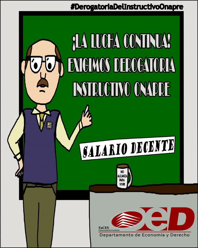 lvillalba27's tweet photo. Los universitarios en espera de la restitución de nuestros derechos laborales. Exigimos salarios decentes. #DeroguenElInstructivoOnapre @UCarabobo @TiempoUC https://t.co/pRZNnIlNRw